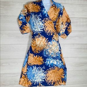 J. McLaughlin Faux Wrap Dress SZ M